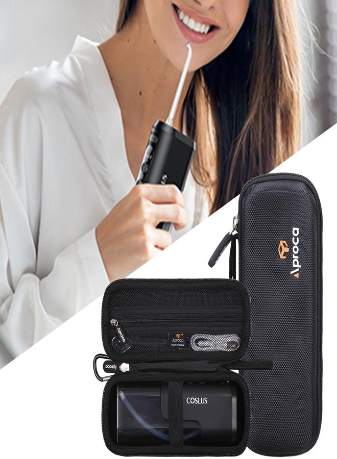 Aproca Case Compatible with COSLUS Mini Water Flosser, Storage Portable Bag for Accessories - Black (Case Only) - Image 5